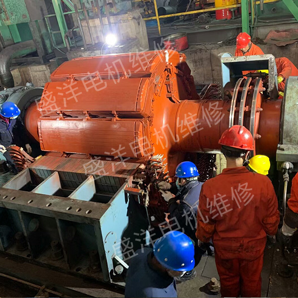 芜湖大型电机维修现场